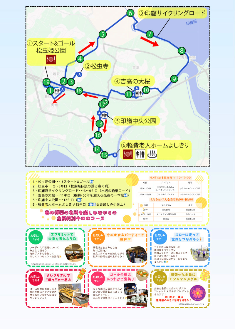 国際交流エコ・スローマラソン印旛